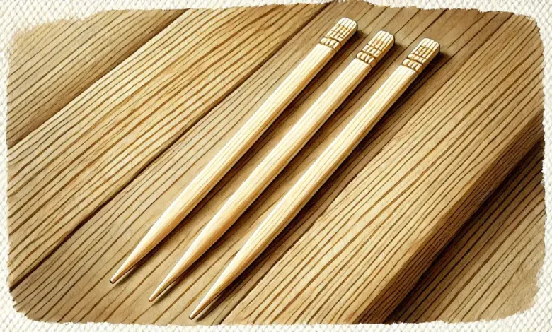 Japanese toothpicks have grooves